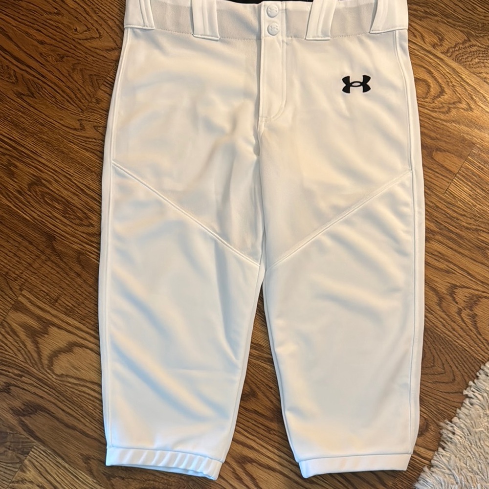 Under Armour White Baseball Pants Knickers NWT